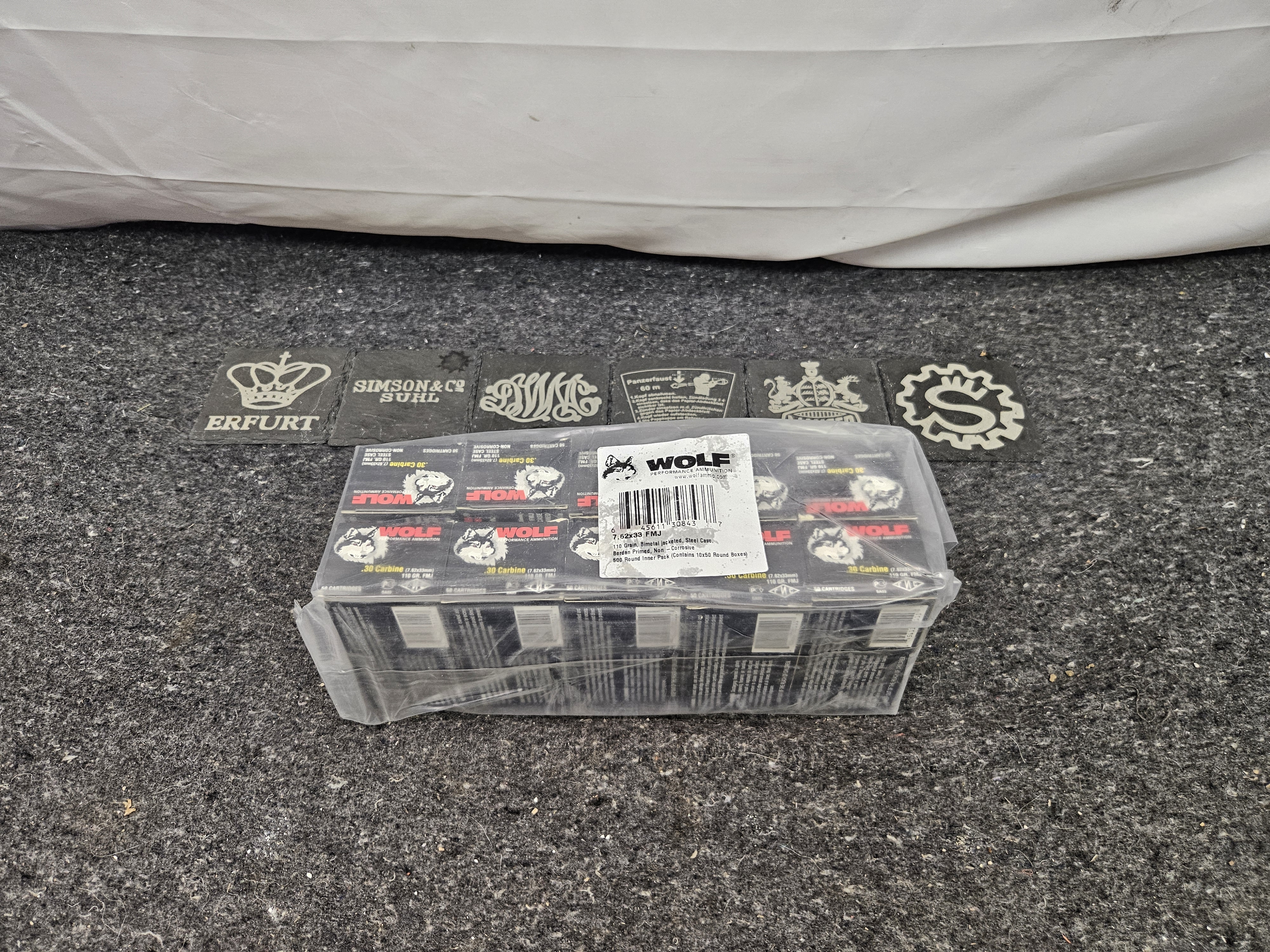 500 Rounds Wolf 30 Carbine Ammo