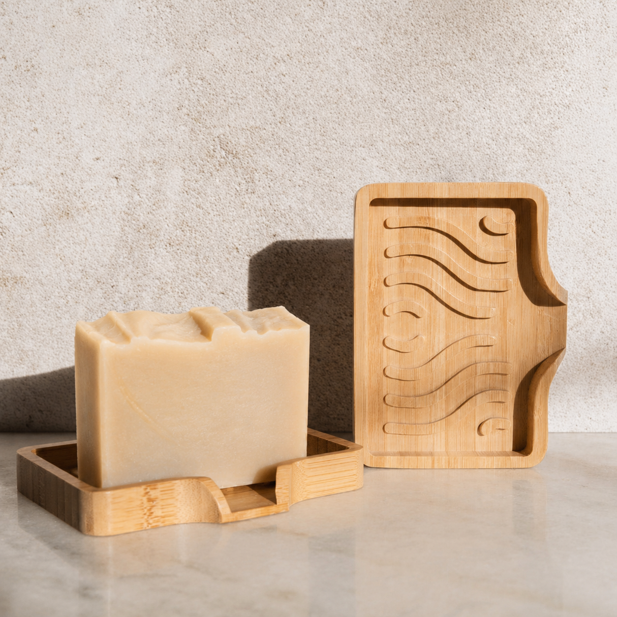 Self Draining Bamboo Soap Dish 