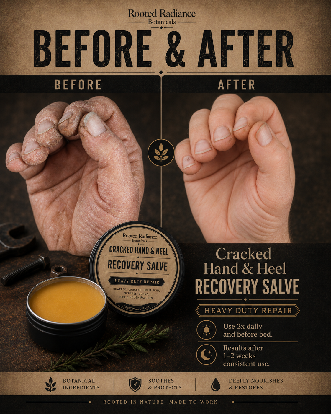 Cracked Hand & Heel Recovery Salve