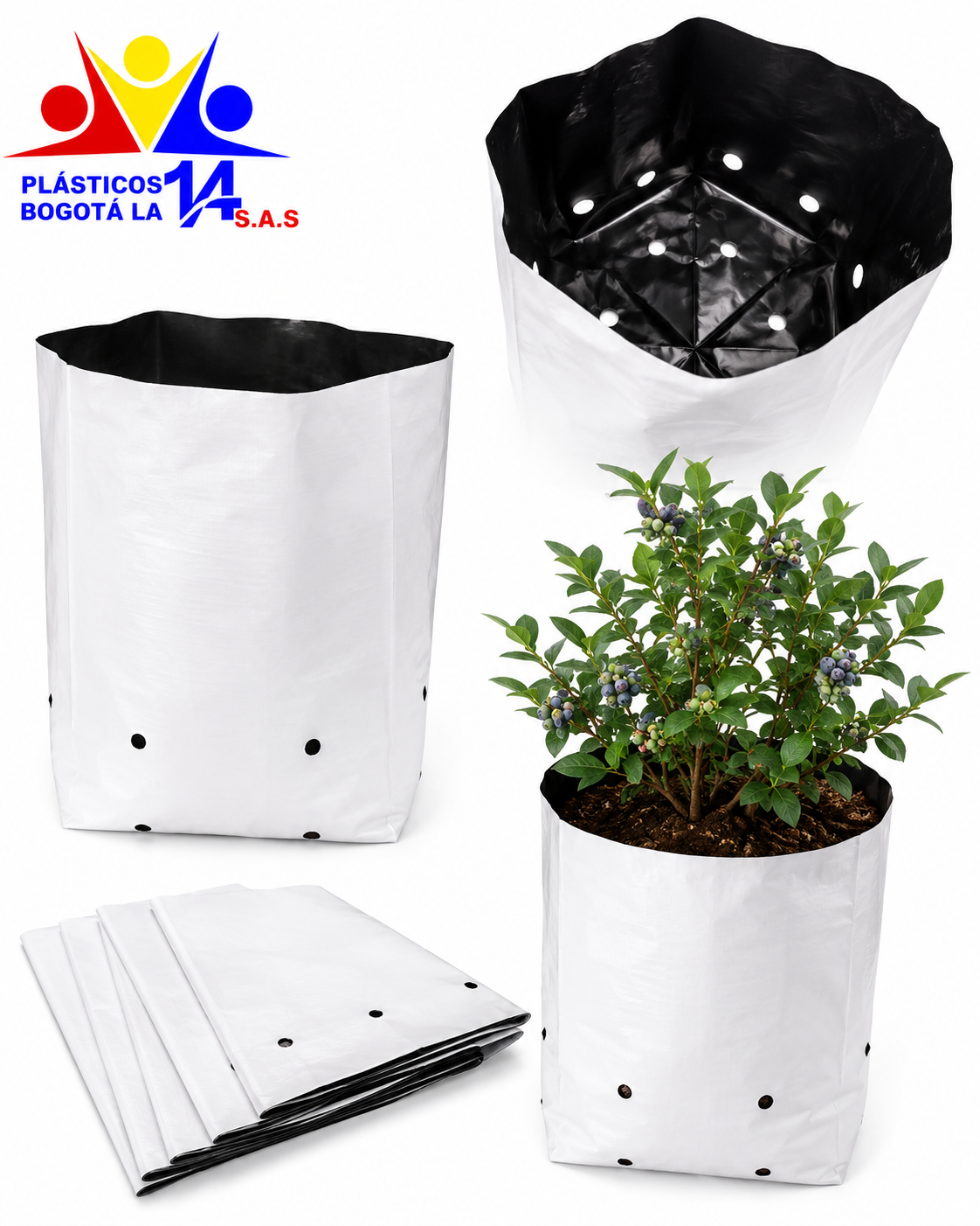Bolsa Bicapa para Cultivo de Plantas