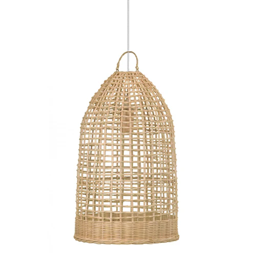 Lampara Kurung en rattan natural