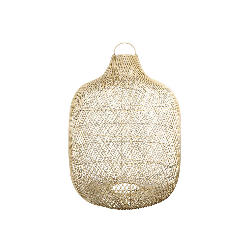 Lampara Jar en rattan natural