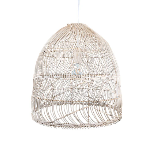 Lampara Dian en rattan natural chica
