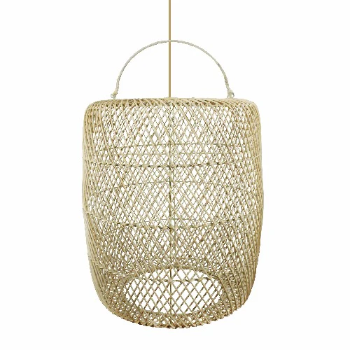 Lampara Oval en rattan natural