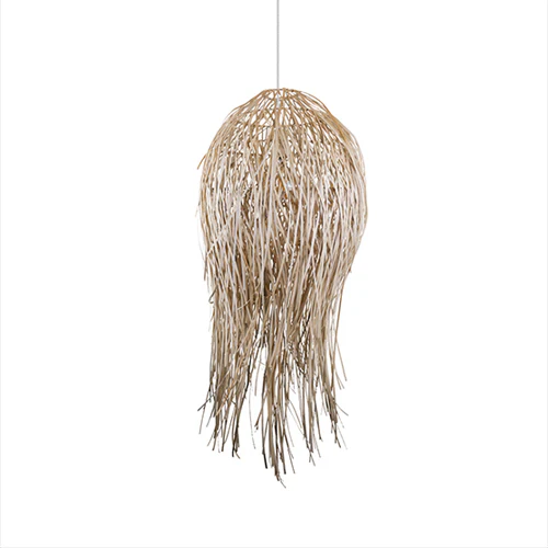 Lampara Stems en rattan natural mediana