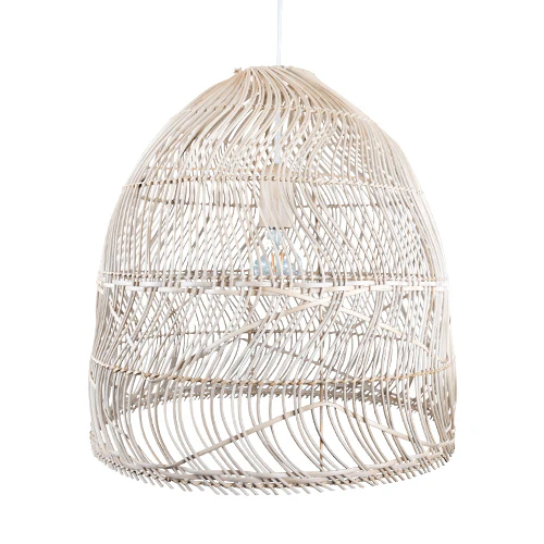 Lampara Dian en rattan natural grande