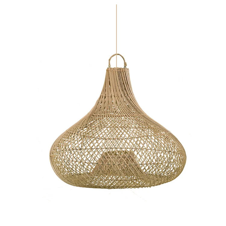 Lampara Tribu en rattan natural