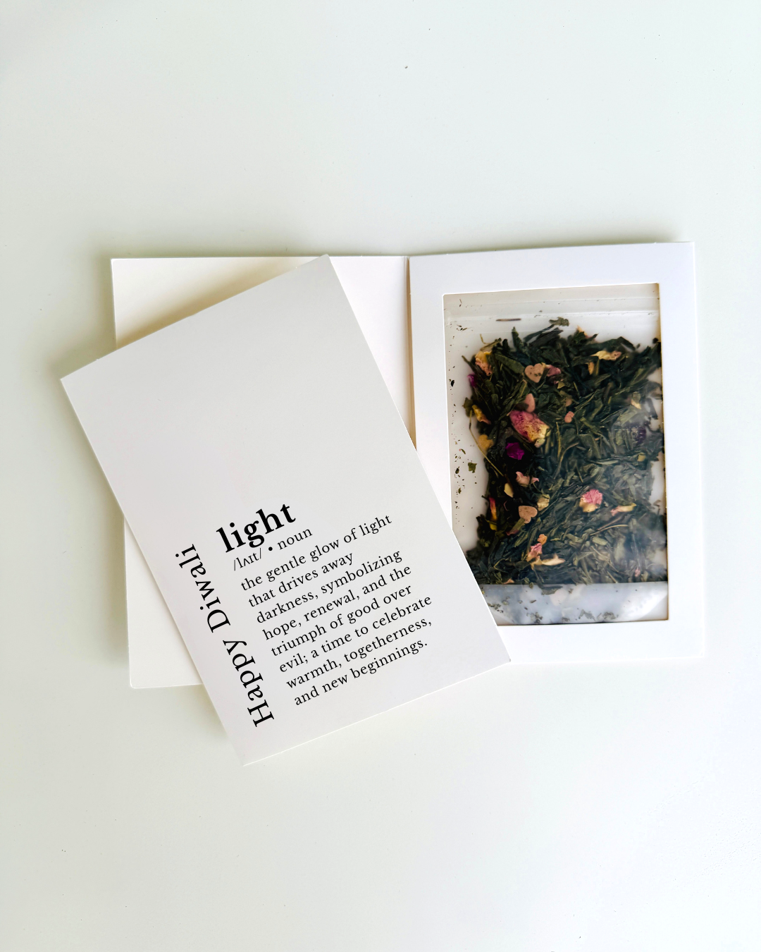 Happy Diwali Gift and Card | Loose Leaf Tea | Greeting Card