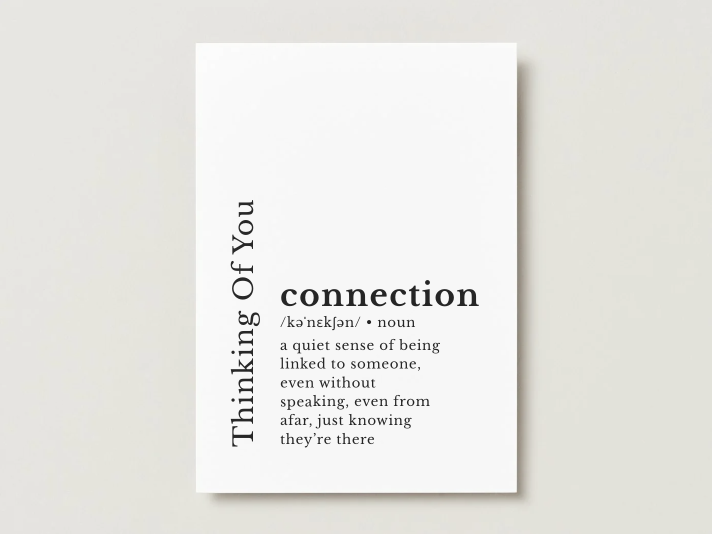 Thinking of You Card | Loose Leaf Tea | Unique Greeting Card