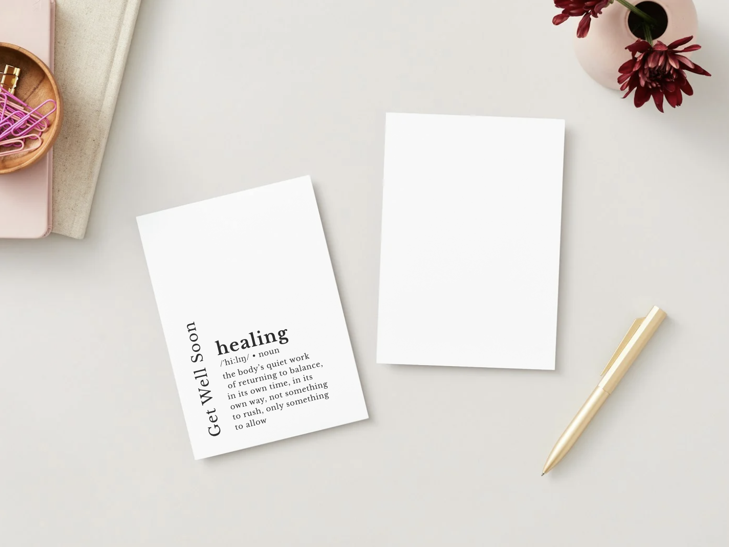 Get Well Soon Card | Loose Leaf Tea | Greeting Card