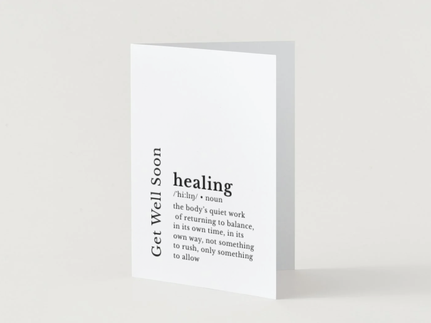 Get Well Soon Card | Loose Leaf Tea | Greeting Card