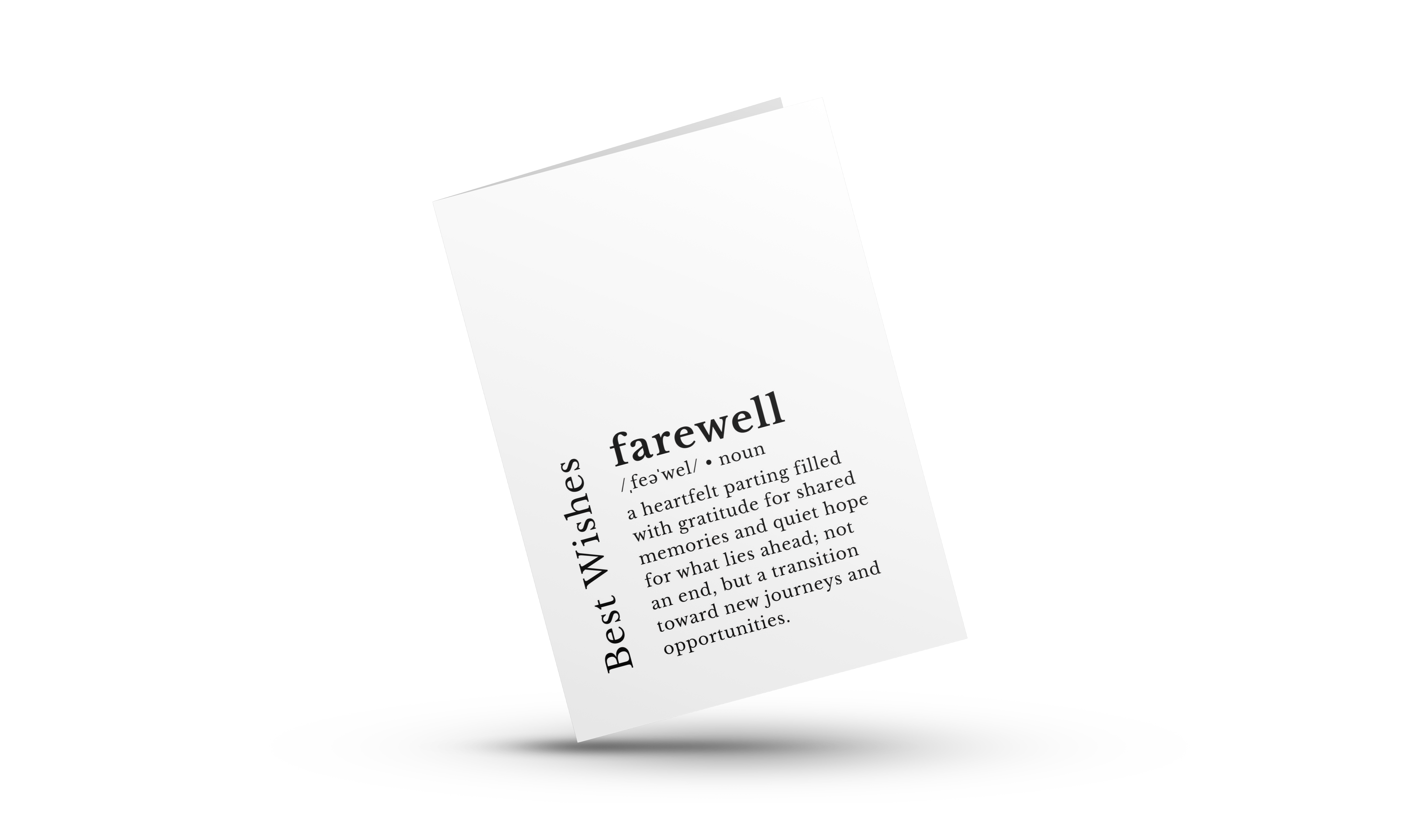 Best Wishes Card | Loose Leaf Tea | Farewell Greeting Card