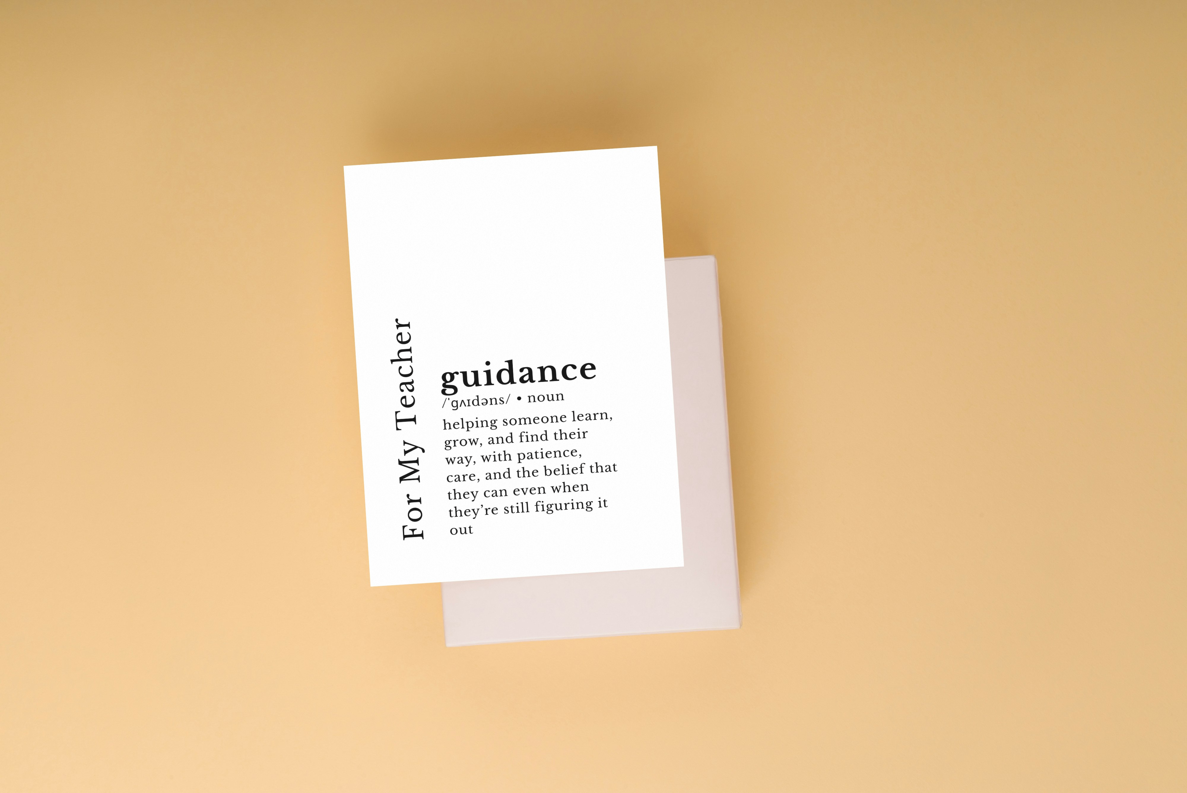 For The Teacher | Loose Leaf Tea | Back To School Card