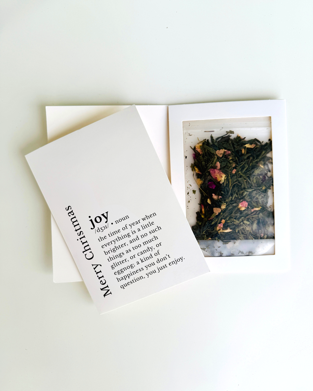 Merry Christmas Card | Loose Leaf Tea | Greeting Card with Gift