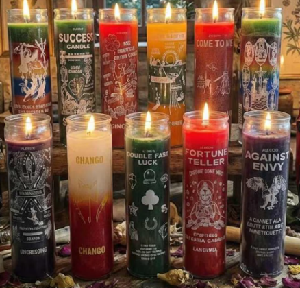 Spiritual Intention Glass Candles Set