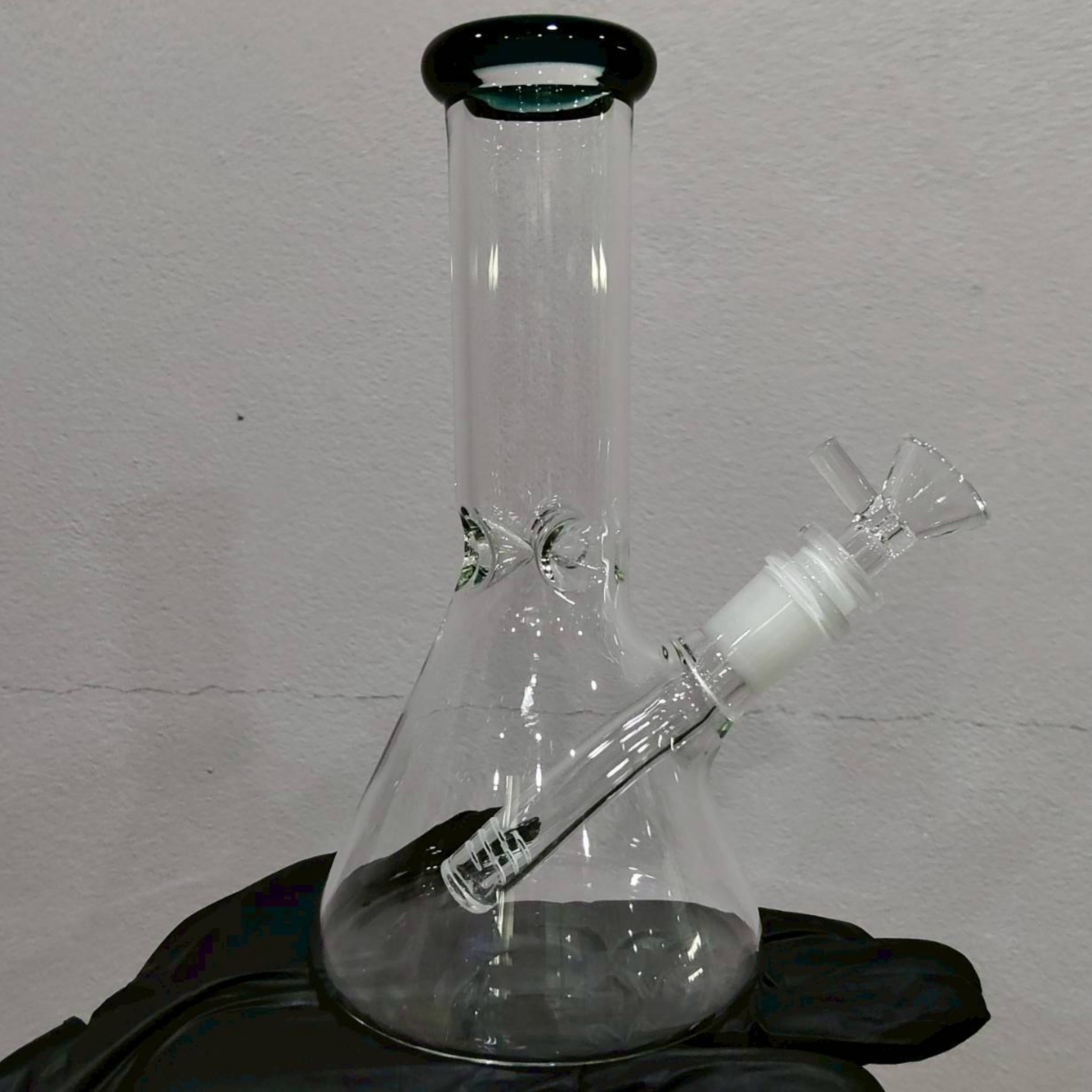 WP310 COLORFUL MOUTHPIECE BEAKER MINI GLASS BONG 20 CM