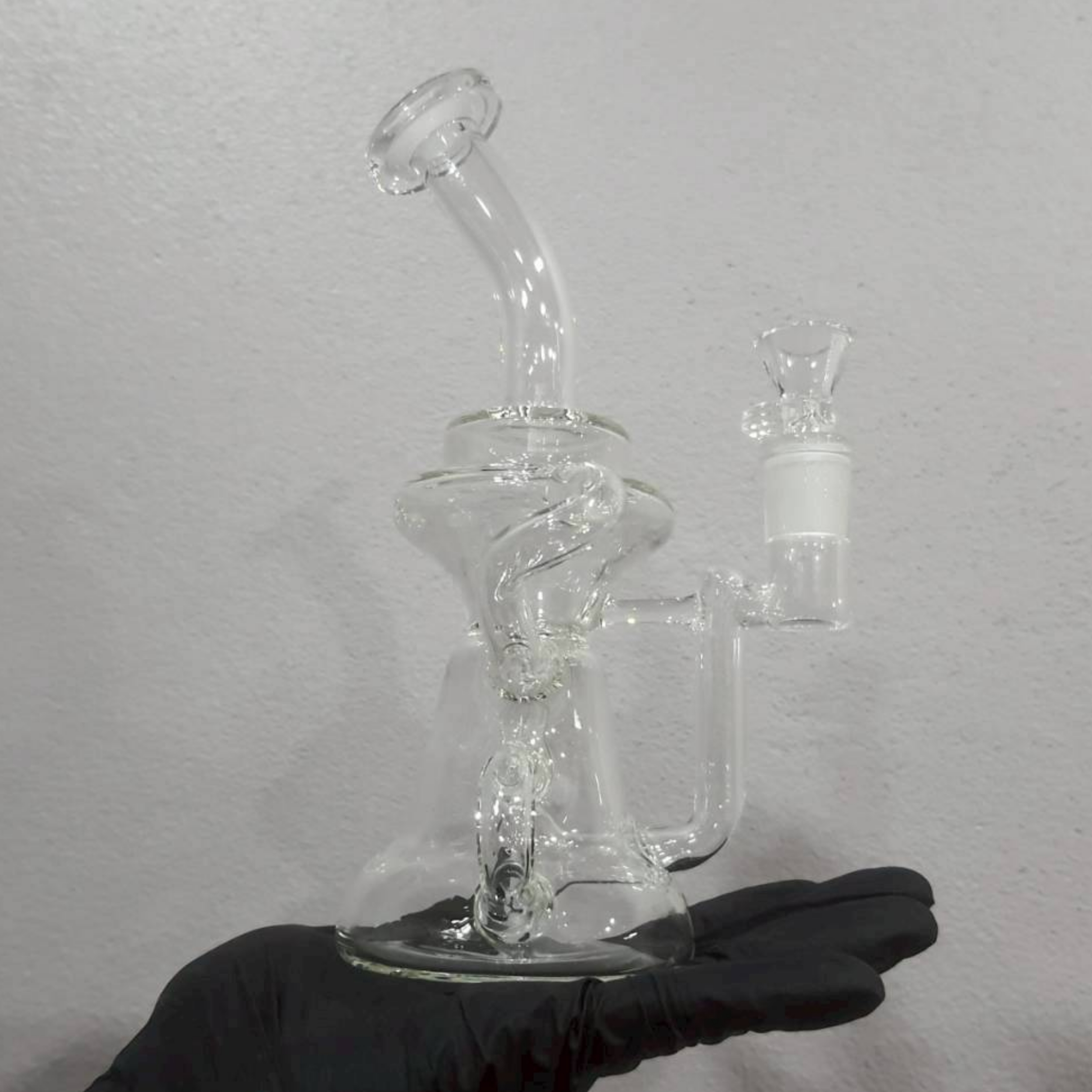 DOUBLE RECYCLER DISPERSER BUBBLER OIL RIG 21.5 CM