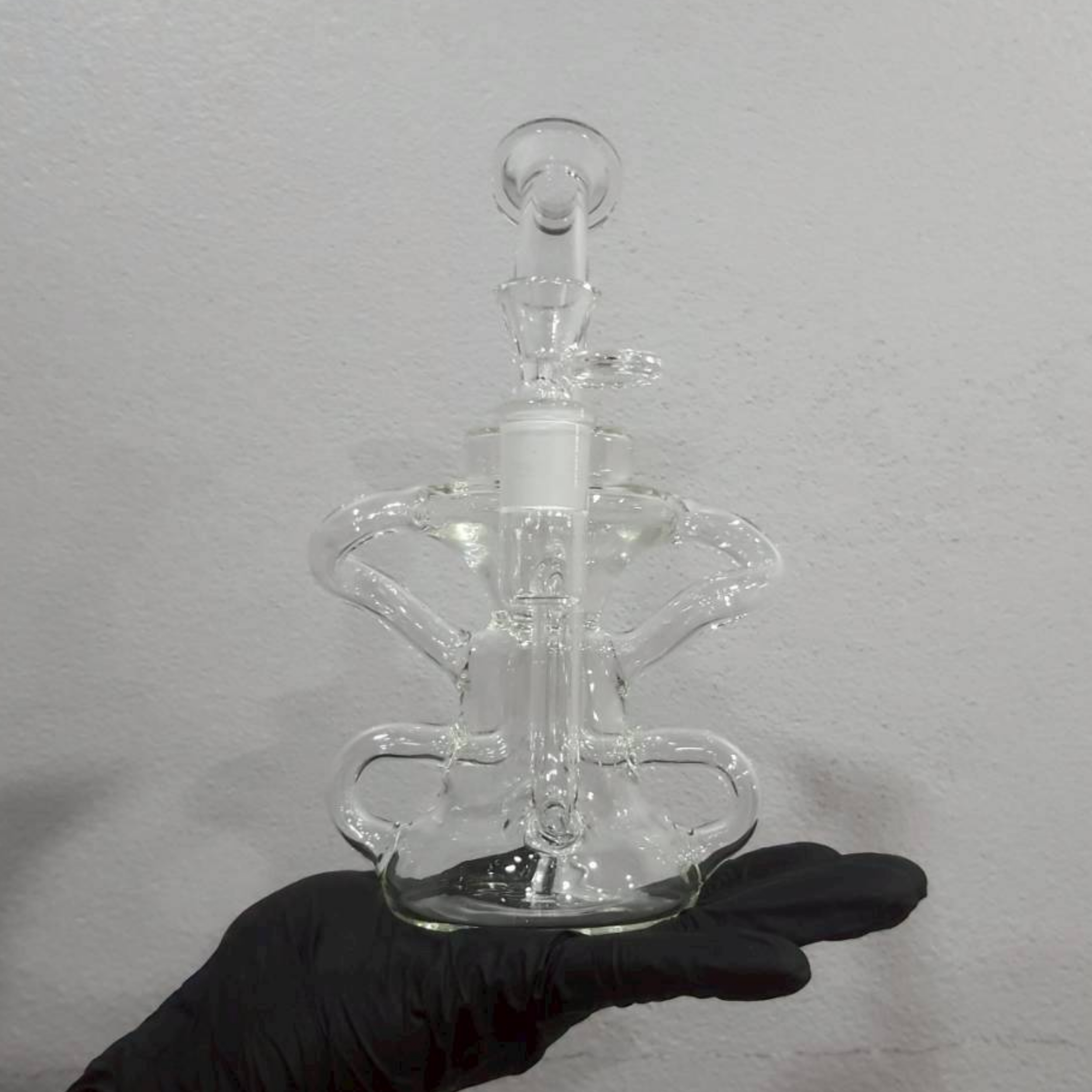 DOUBLE RECYCLER DISPERSER BUBBLER OIL RIG 21.5 CM