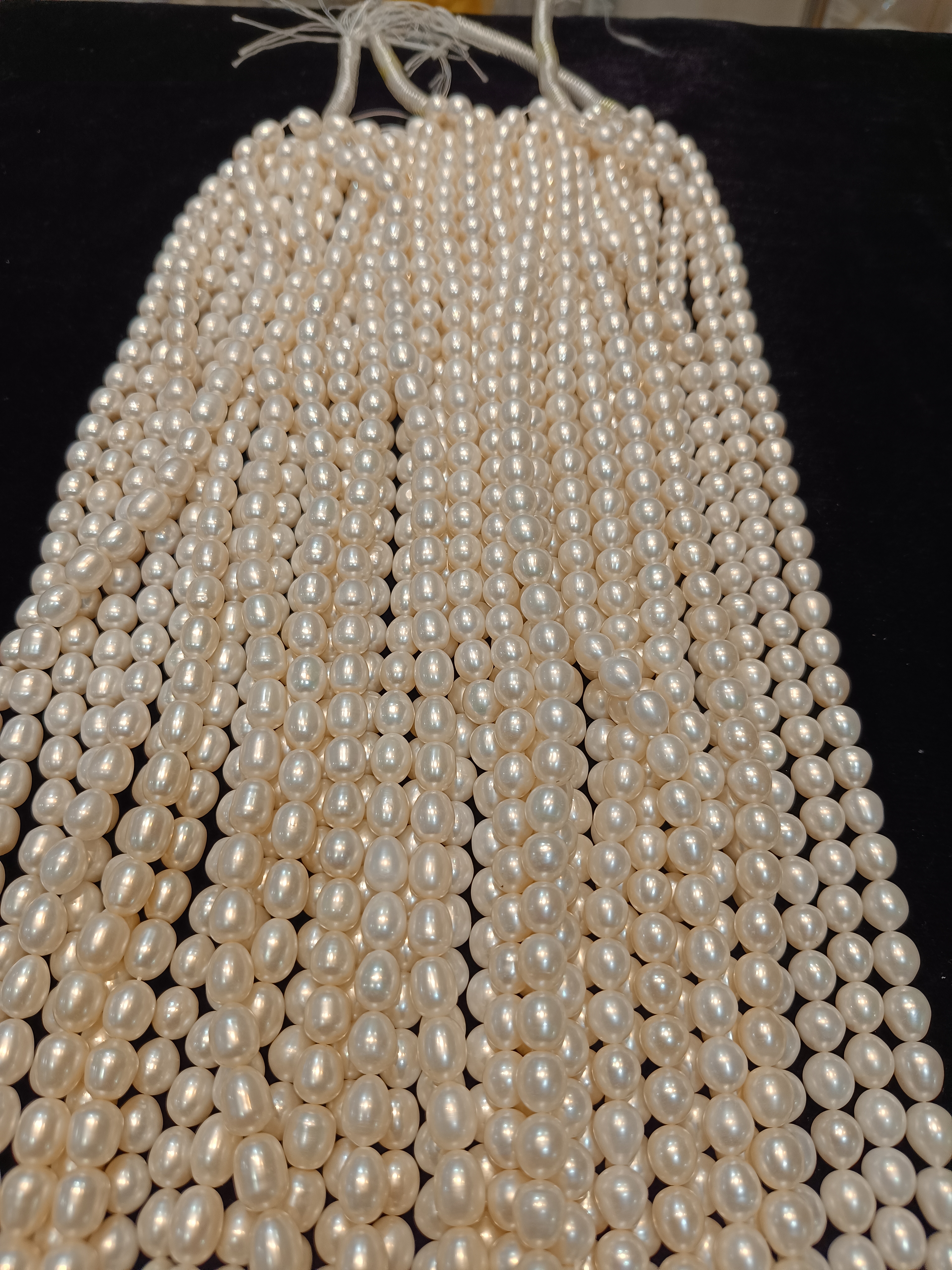 Natural white colour kalki pearls 