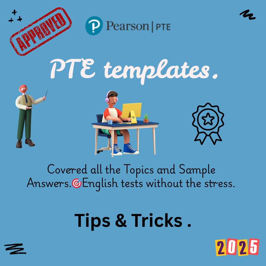 PTE Templates Pack 2025 Edition.
