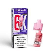 Lost Mary BM6000 Disposable Vape Strawberry Raspberry Blackberry 18+