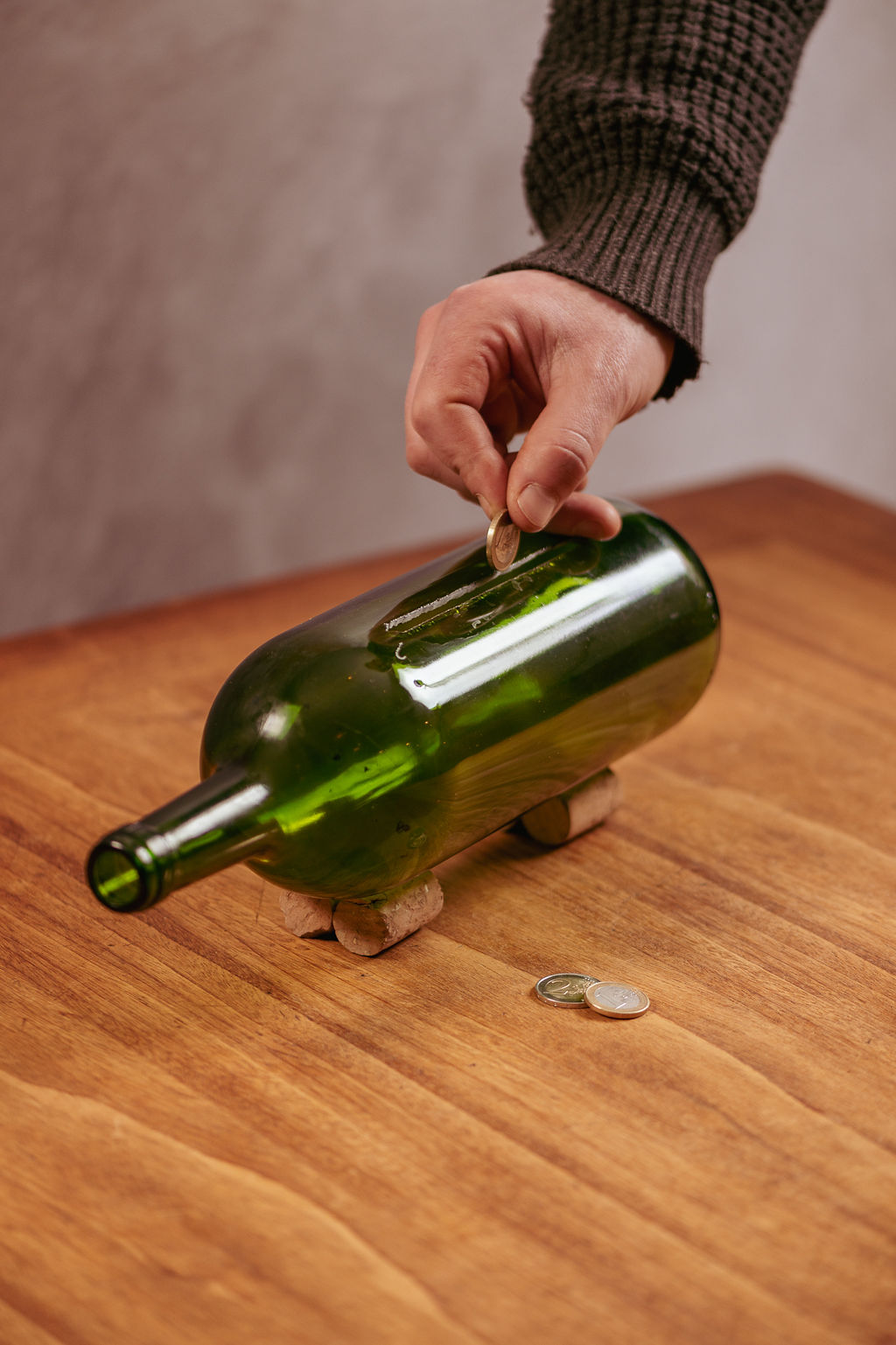 Atelier upcycling de bouteilles de vin
