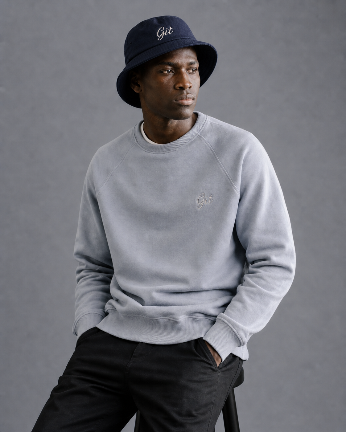 Git Embroidered Sweatshirt