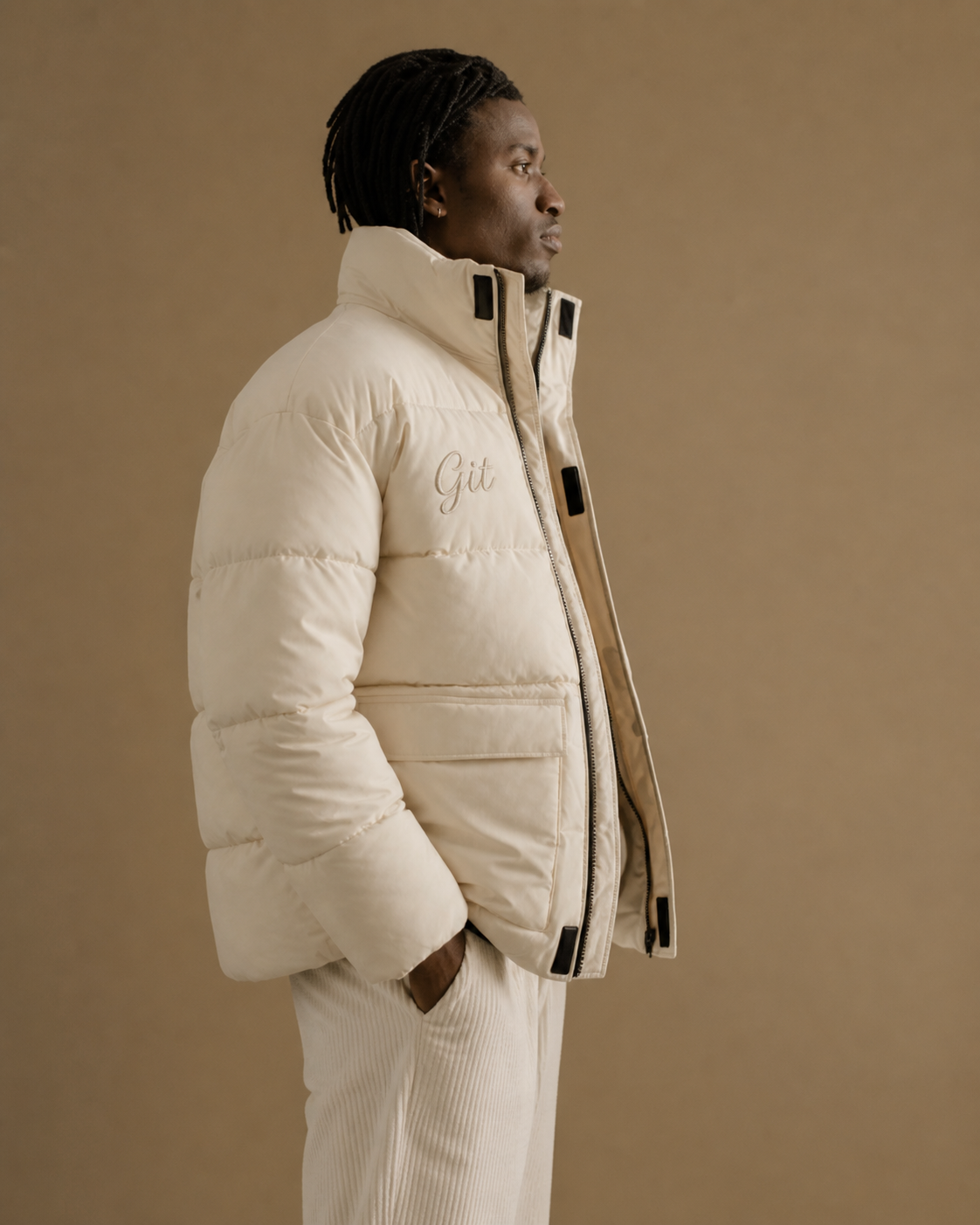 Cream Puffer Jacket