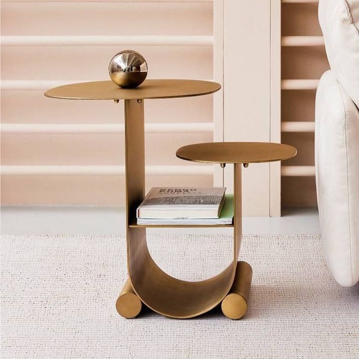 Modern Bronze Side Table