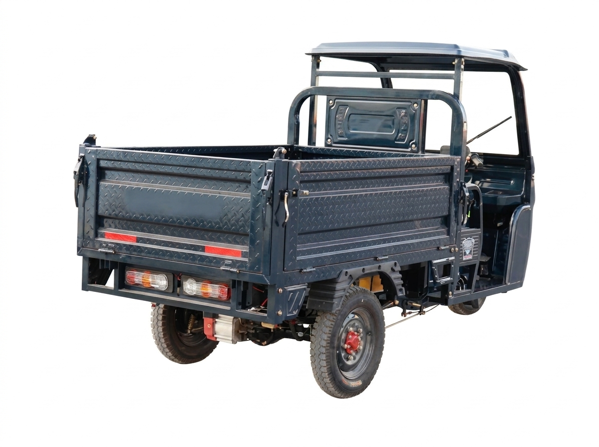 VERTEX Semi-Cabin Cargo E-Trike with Dumper (1200W)