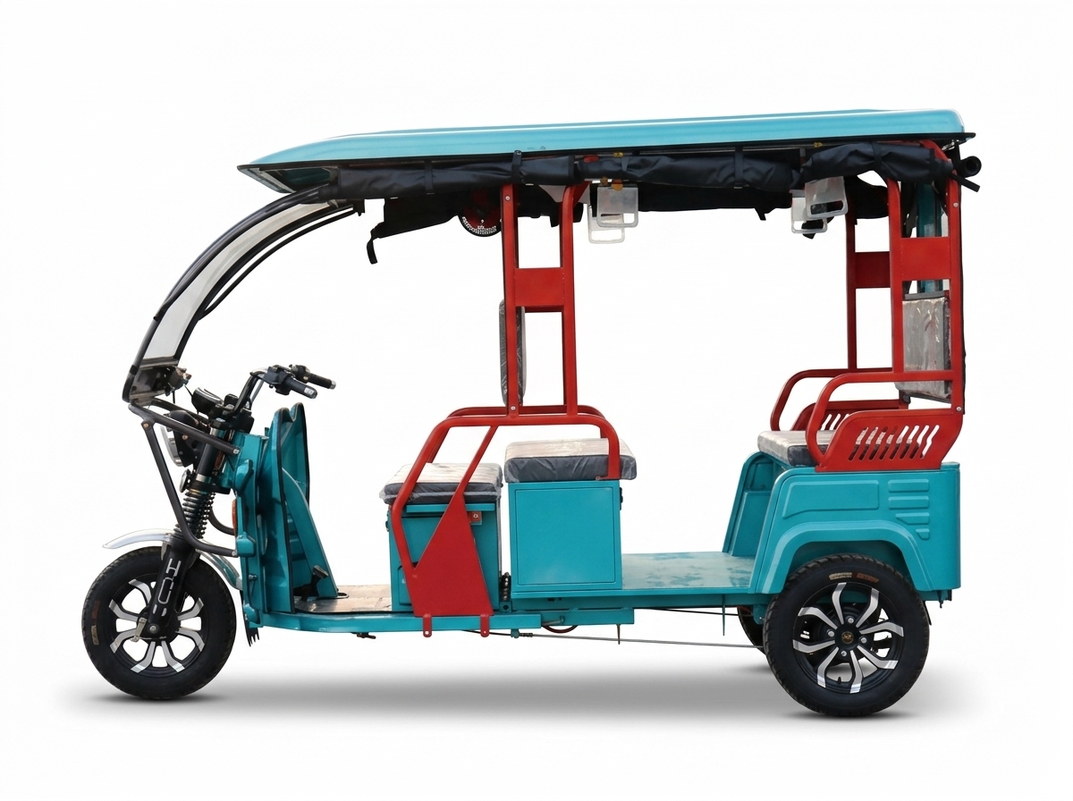 VERTEX All-Weather Passenger Shuttle E-Trike (1200W)
