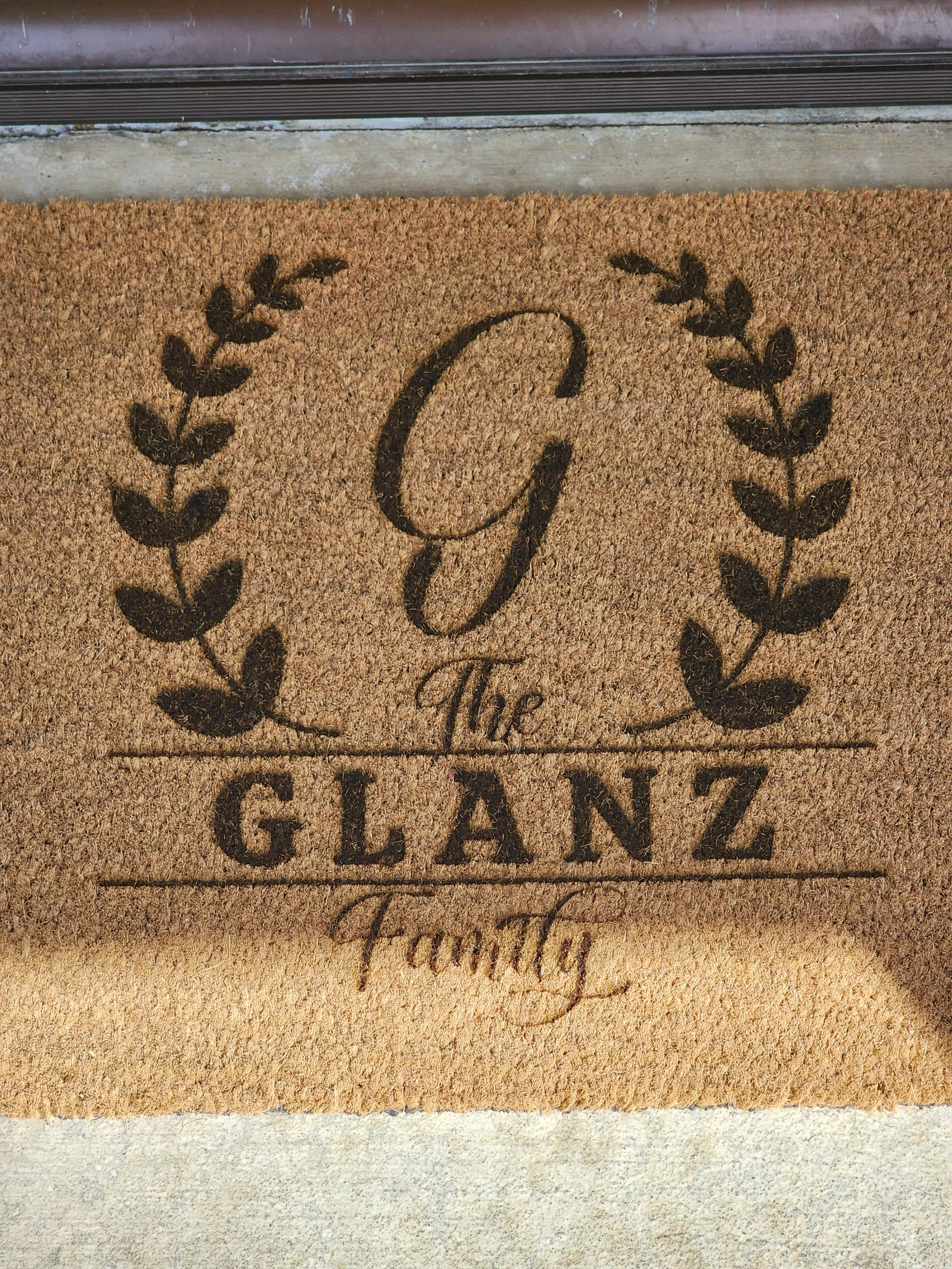 Personalized Family Doormat