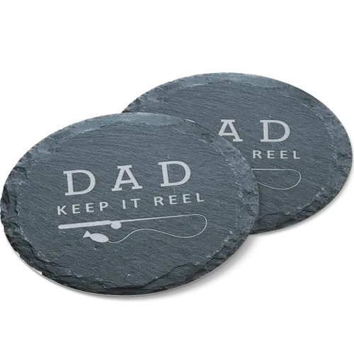 Dad Slate Coaster Set