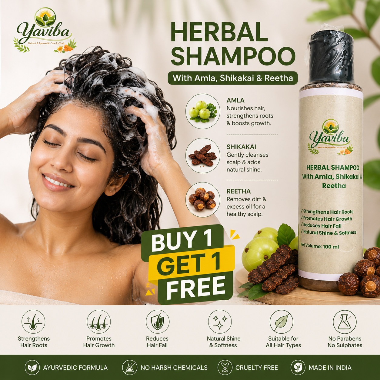 Yaviba Herbal Shampoo