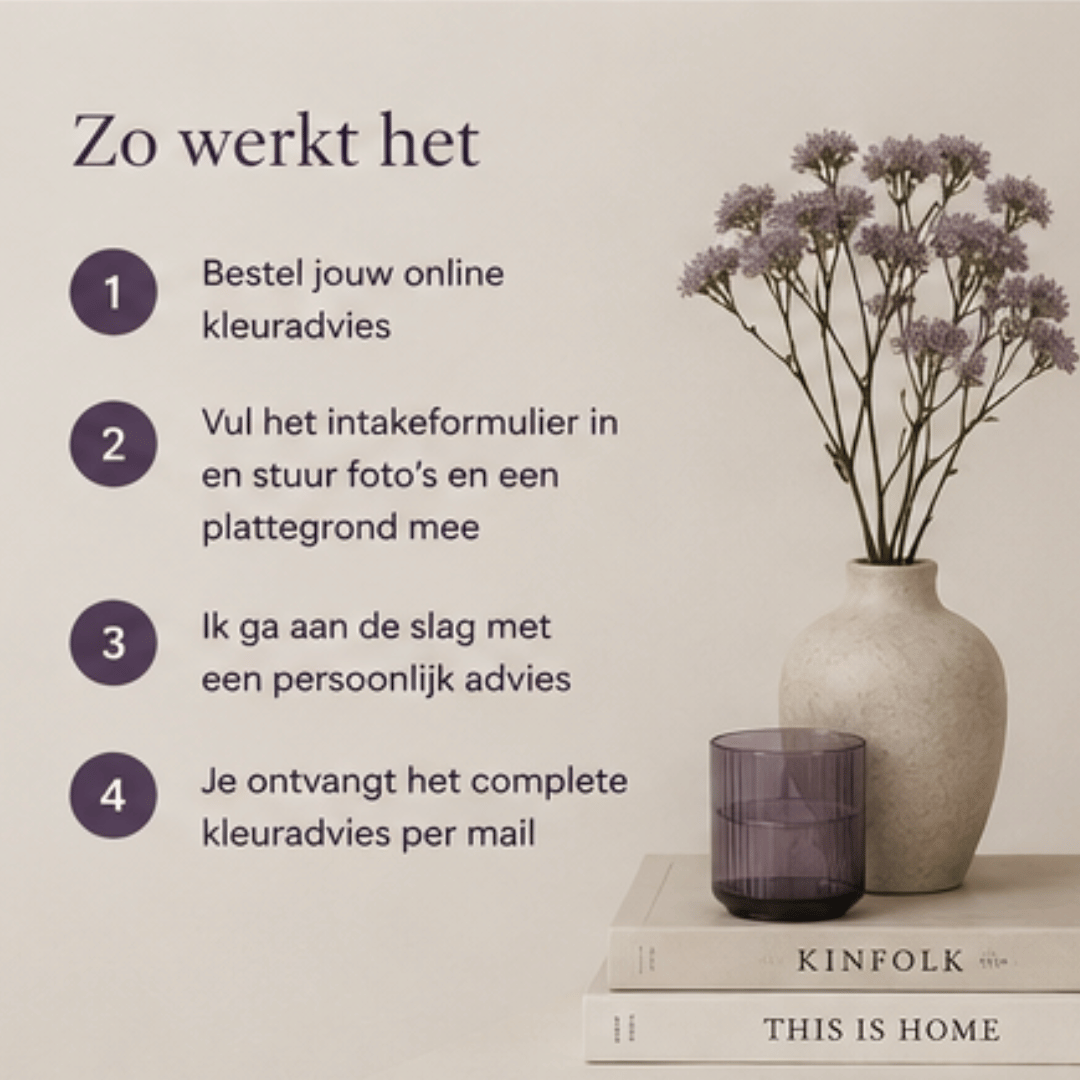 Online kleuradvies voor 2 ruimten of zones