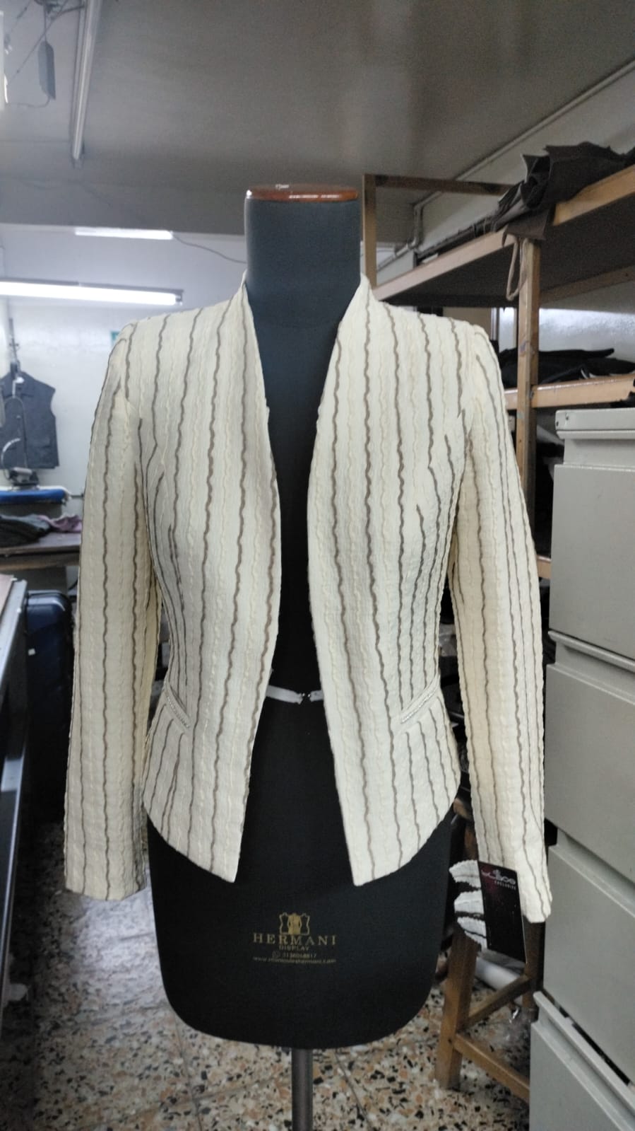 Elegant Striped Blazer