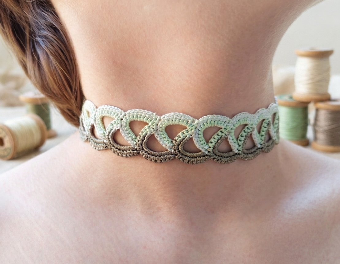 Handmade Crochet Lace Choker