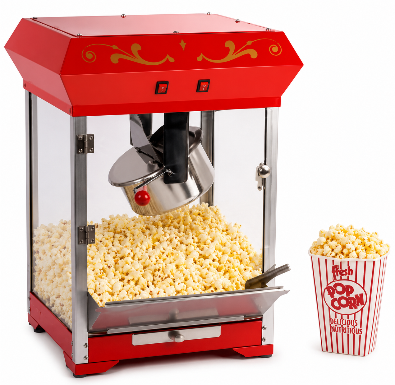 Red Popcorn Maker Machine