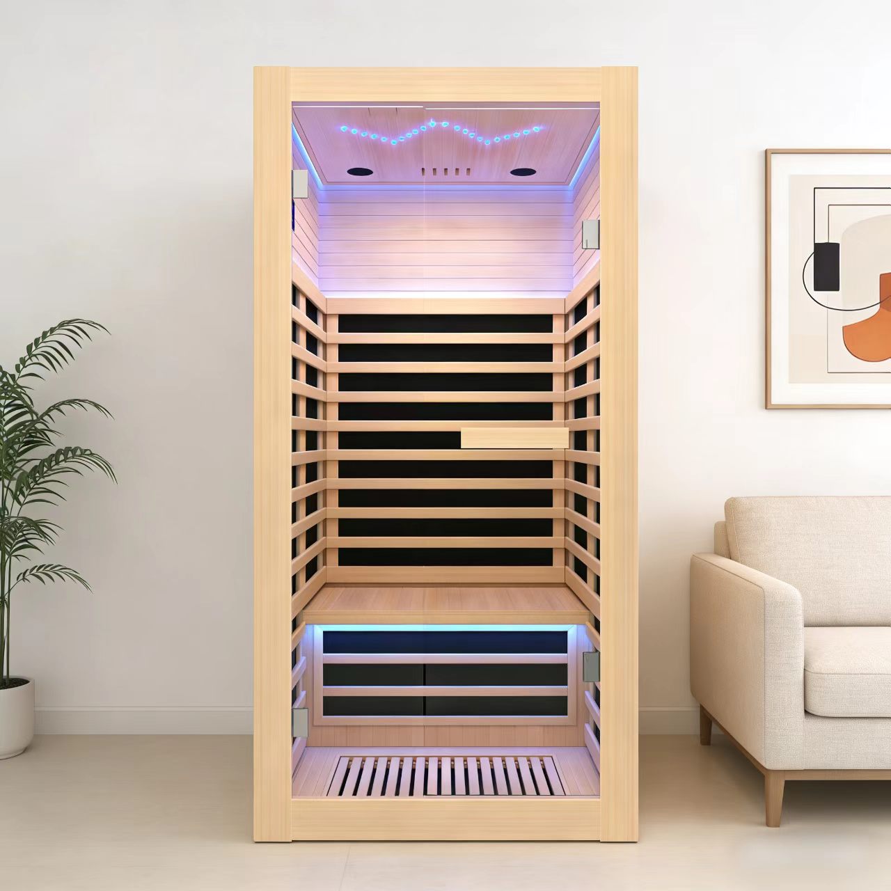 Graphene Far-Infrared Home Sauna Cabin – Low EMF, Deep Relaxation