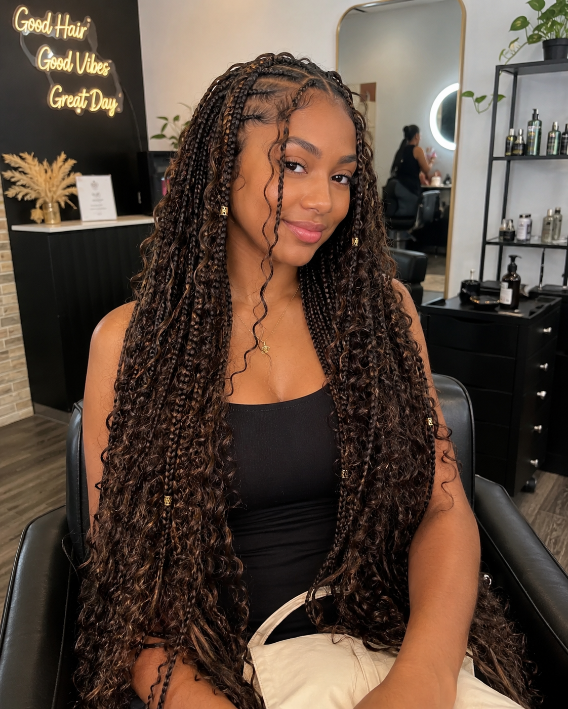 Long Boho Box Braids