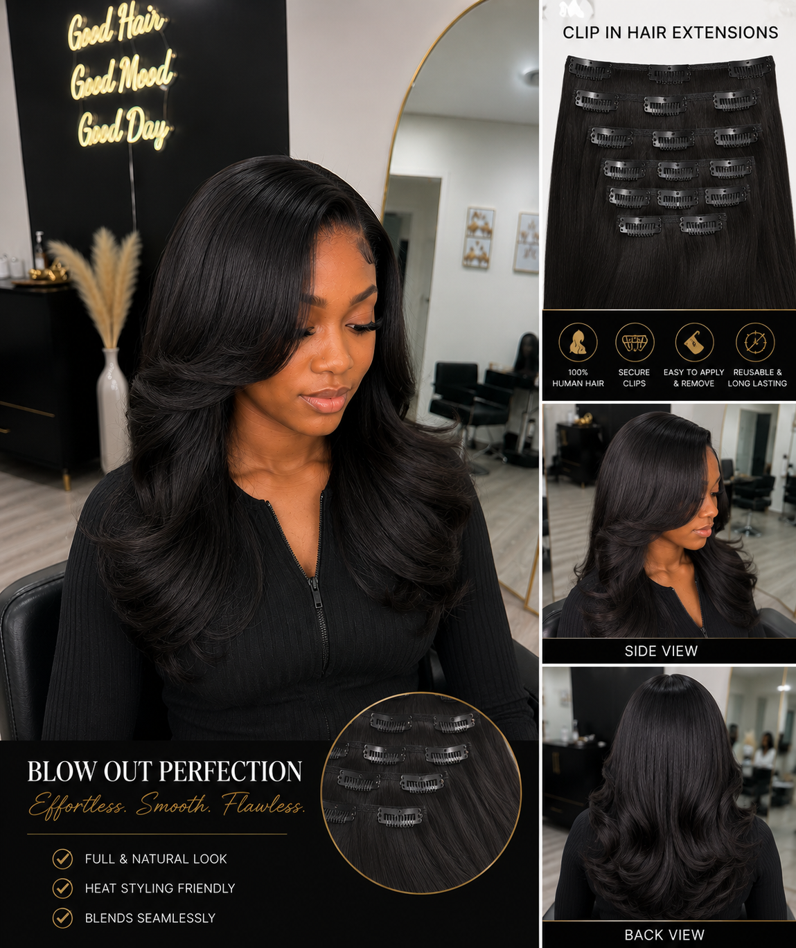 Clip-In Hair Extensions