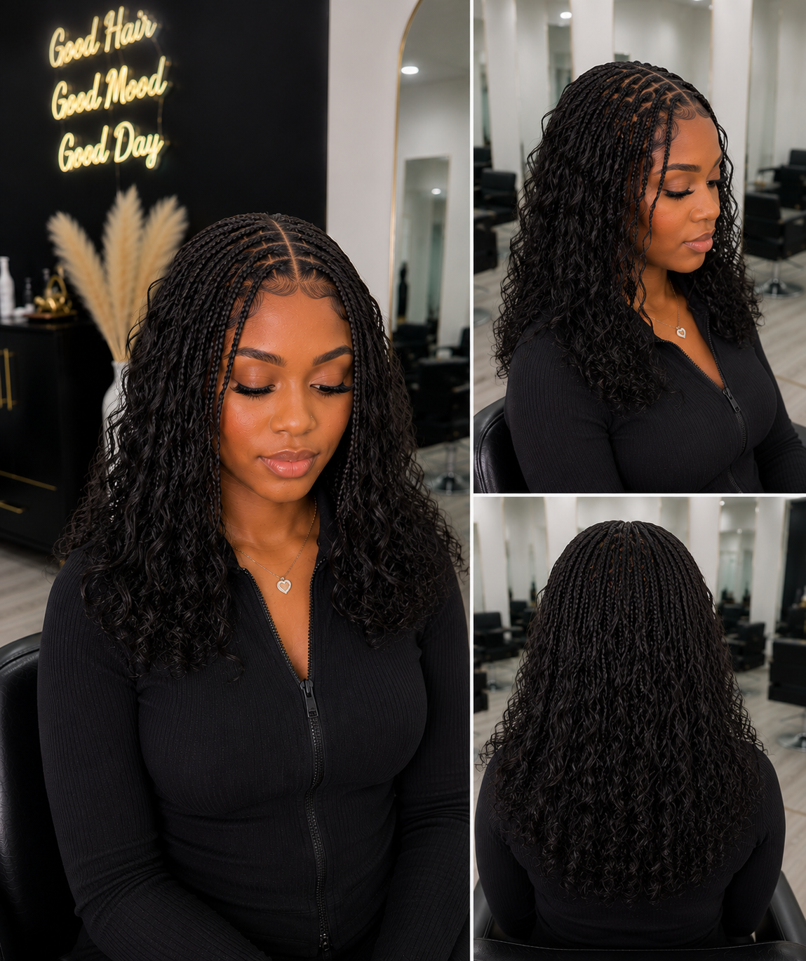 Shoulder-Length Micro Twists Wig