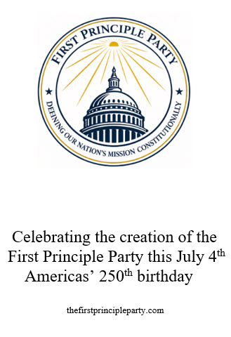 First Principle Party Commemorative Decal