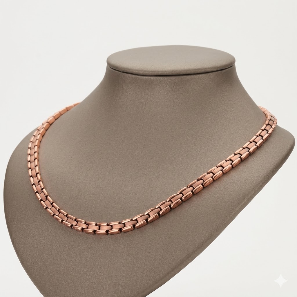 Copper Magnetic Link Necklace 