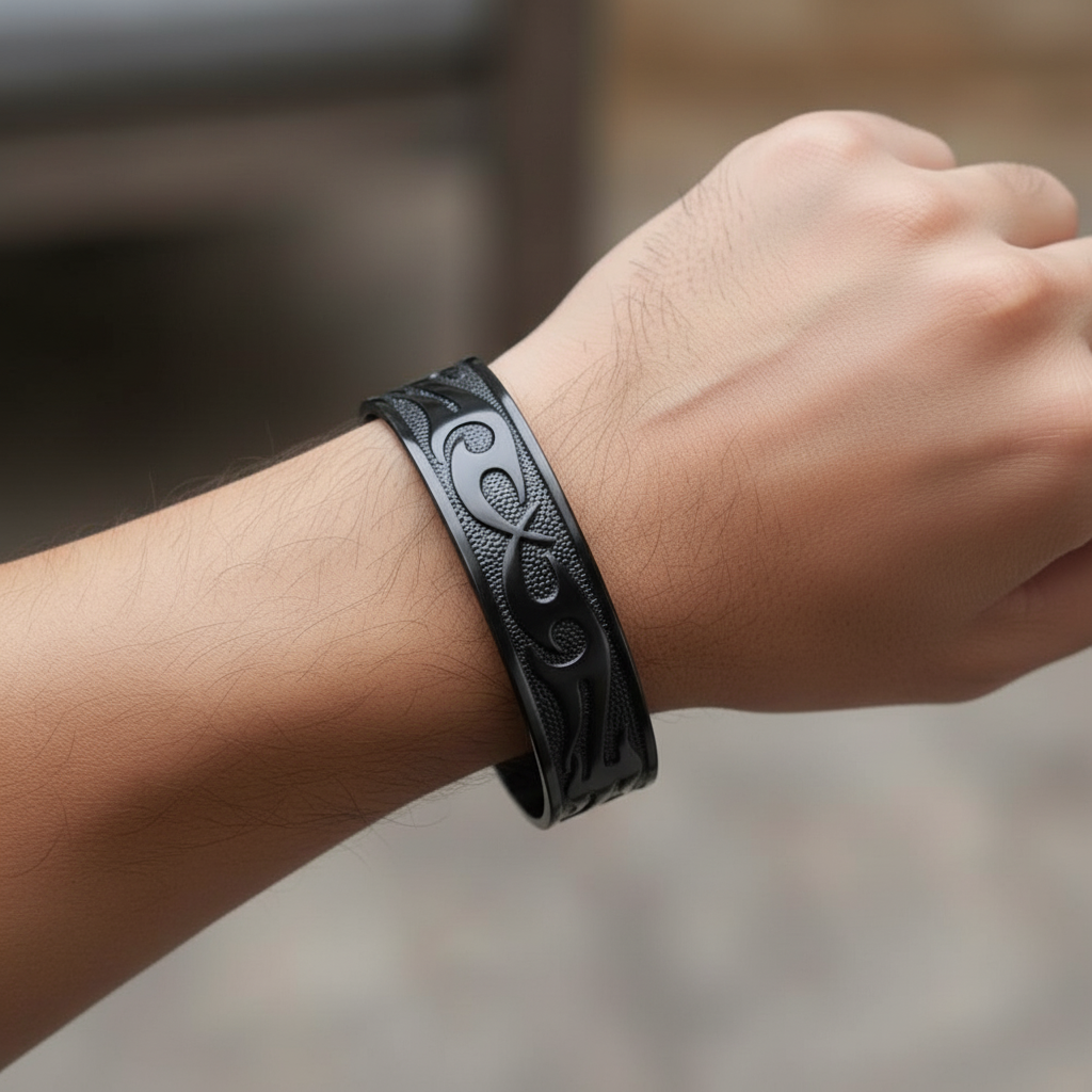 Samurai Warrior Copper Magnetic Bangle 