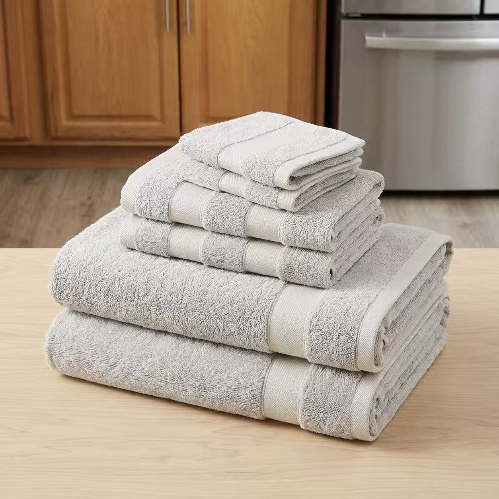 Cotton Towel Set (2 bath towel+2 hand towel +2 wash cloth)