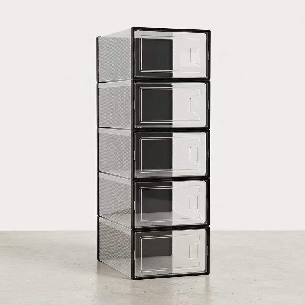 6 pack Stackable Shoe Storage Box