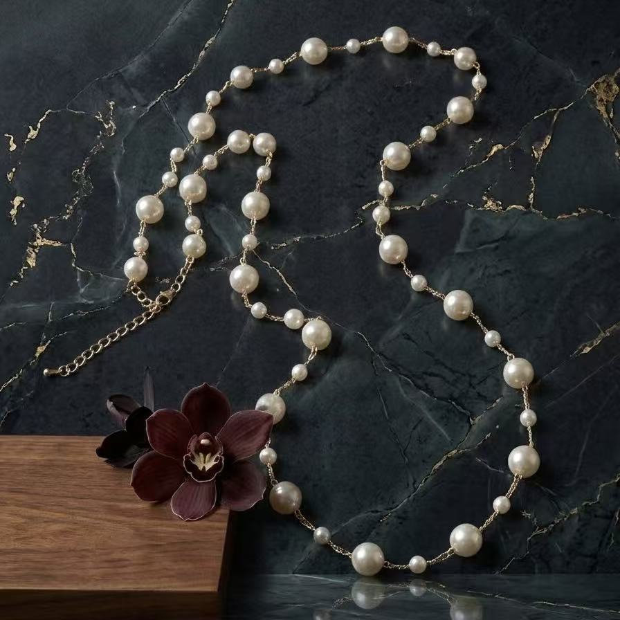 40“ Elegant Pearl Necklace