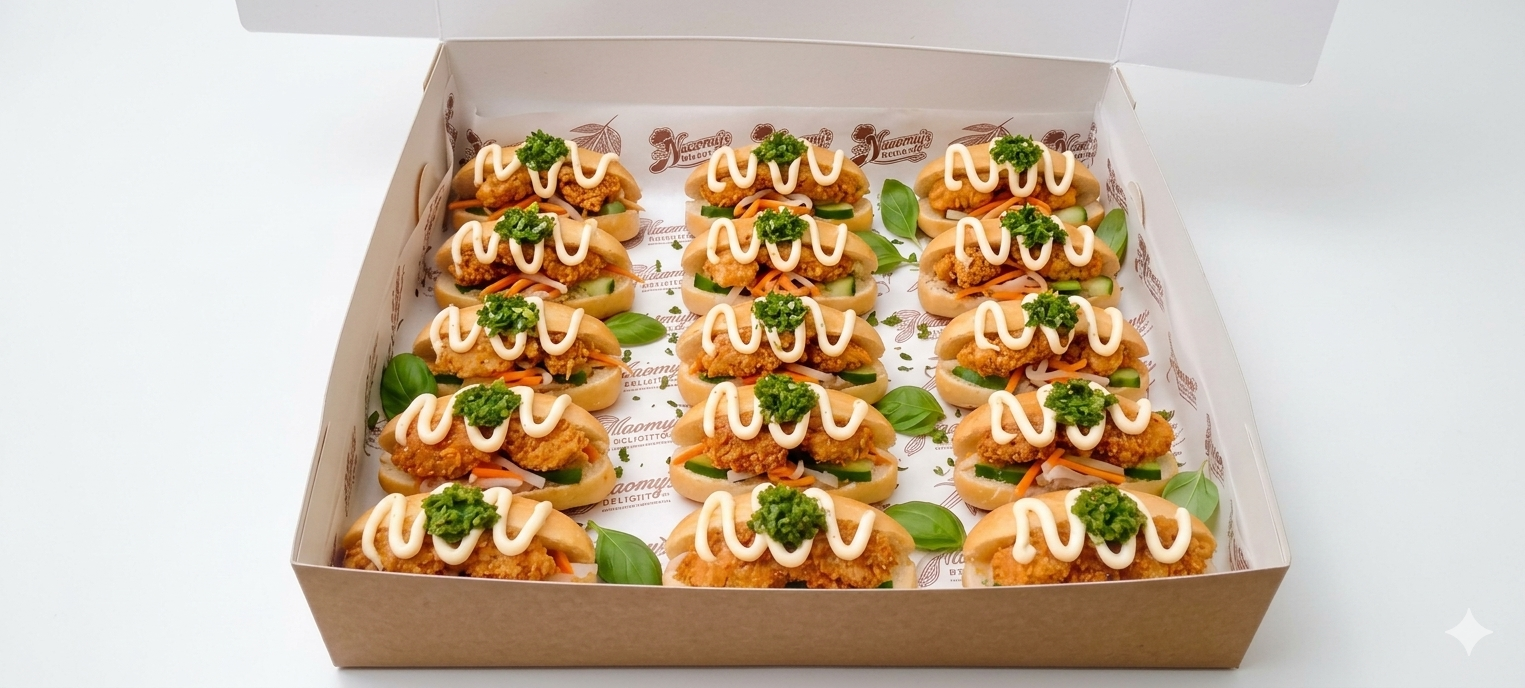 Chicken Baneh Petit Pain Mini Sandwich Box 