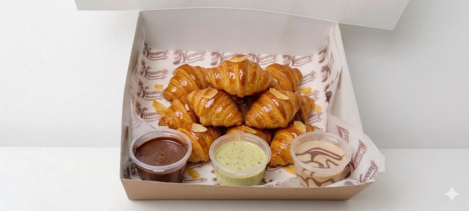Mini Croissant Sweet Sandwich Box 
